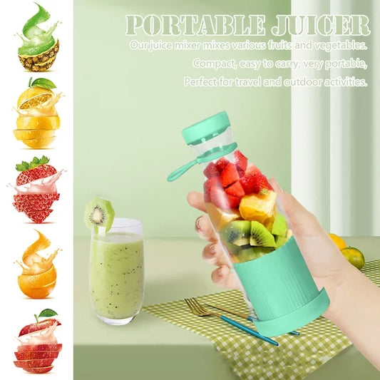Mini Licuadora de Vaso Portátil Verde Agua
