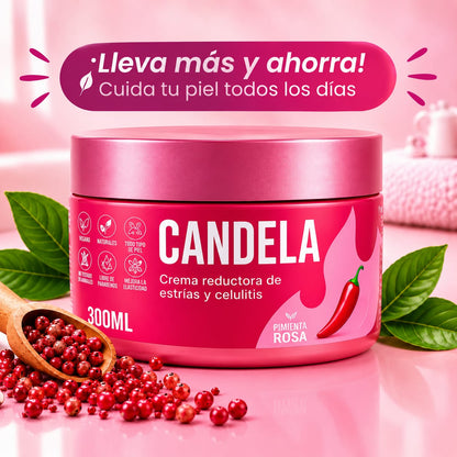 CANDELA Crema Reductora de Estrías y Celulitis